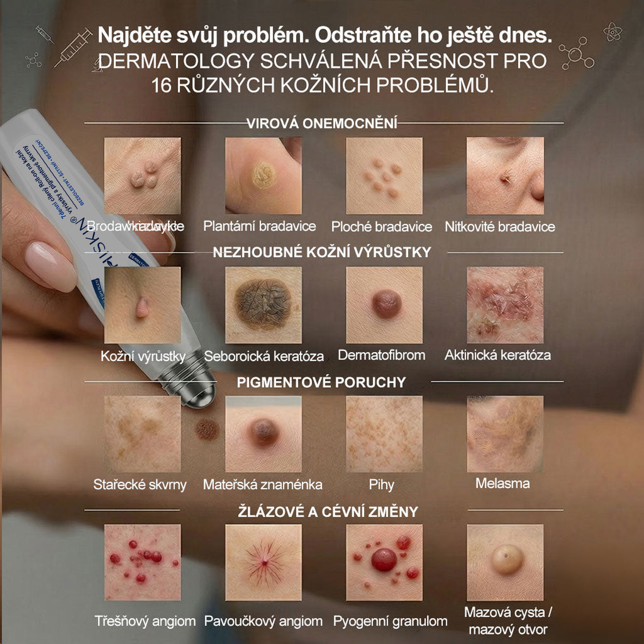 Oficiální značkový obchod🖊️|🎁 Hiskin® 7denní odstraňovač skvrn a pigmentových skvrn (Bezbolestný rollerball bez jizev)🐬